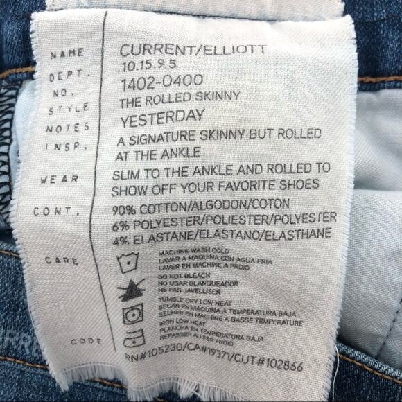 Current/Elliott The Rolled Skinny - Yesterday - 26 - Picture 4 of 10